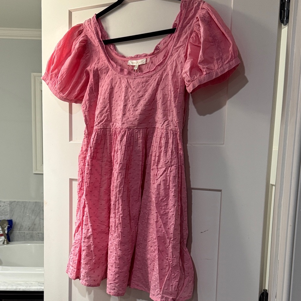 LoveShackFancy Pink Raleigh Dress size 4 NWT